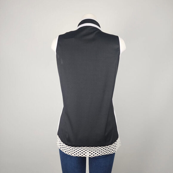 Tribal Black & White Golf Active Sleeveless Top Size M - Picture 5 of 8